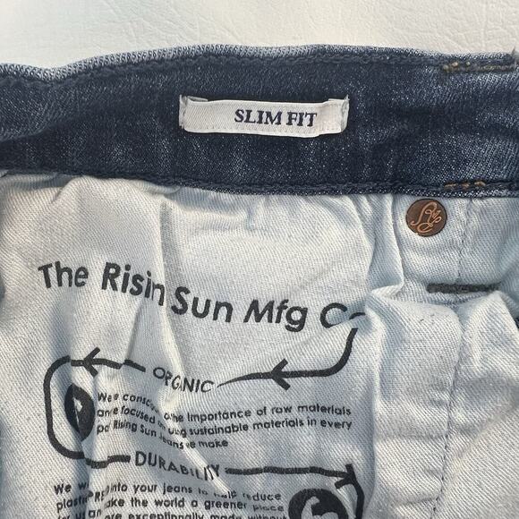 The Rising Sun MFG Co Slim Stretch Jeans Women's Sz. 31 Blue Denim Medium Wash - Picture 3 of 11